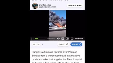 Another food factory burned down. No food at all is on the plan or only poisoned food.