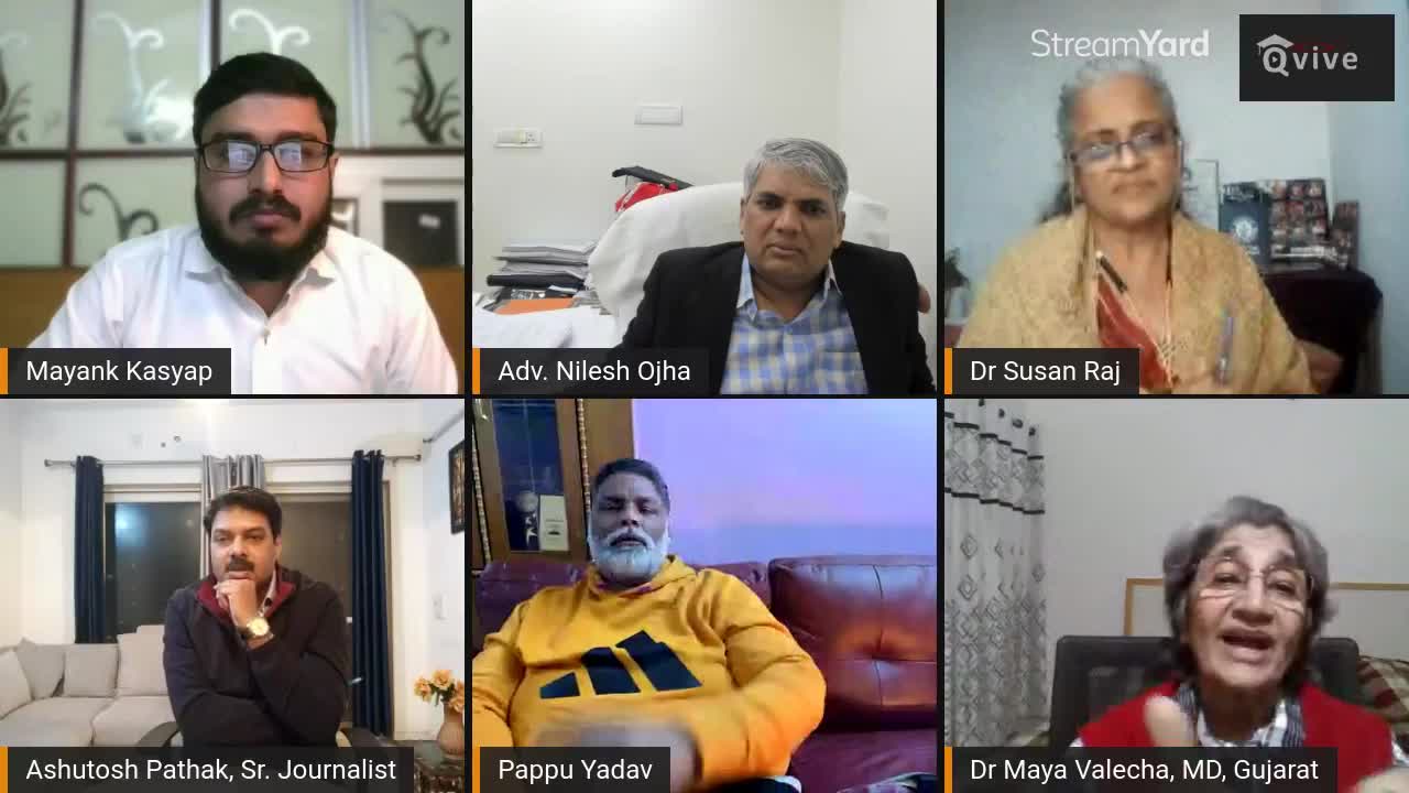 PAPPU YADAV LIVE ON QVIVE | INDIA DEBATES WITH ASHUTOSH 15 Jan 2022