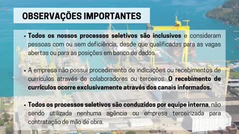 Processo Seletivo do Estaleiro Brasfels Para Obras de FPSO