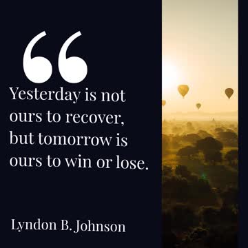 Yesterday Is Not Ours to Recover