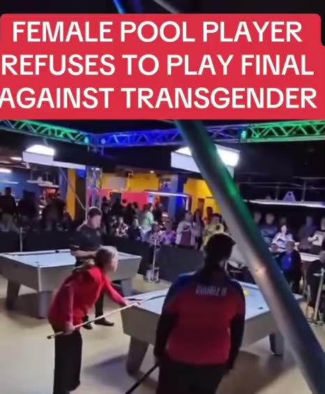 Female pool player refuses to compete against transgender competitor