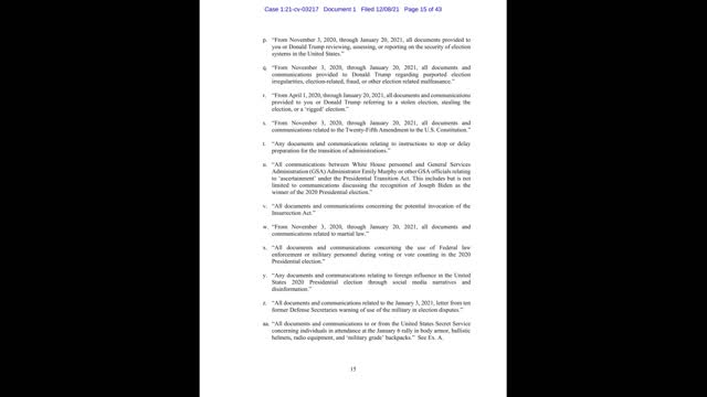 January 6TH Commission is being sued by former Chief of Staff Mark Medows full sourced