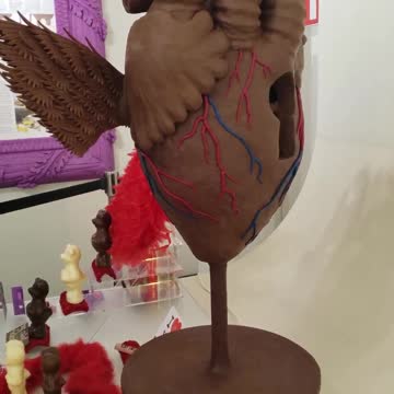 For Valentine, I give you this GIGANTIC chocolate heart!
