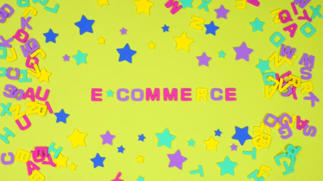 Pretty Cool Stop Motion Animation Video of Spelling Out E-Commerce.