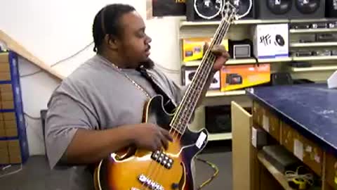 Pawnshop second hand world 2 Flint MI Sammy and the Hollowbody Bass Ibanez