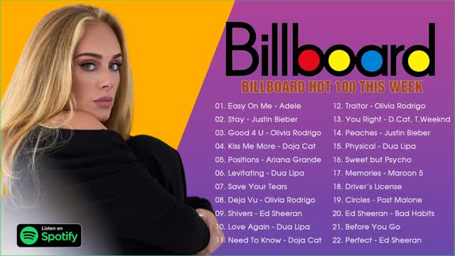 Billboard Hot 100 Top 40 Songs This Week (October 2021) - New Popular Song