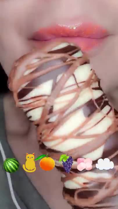 asmr eating emoji candy