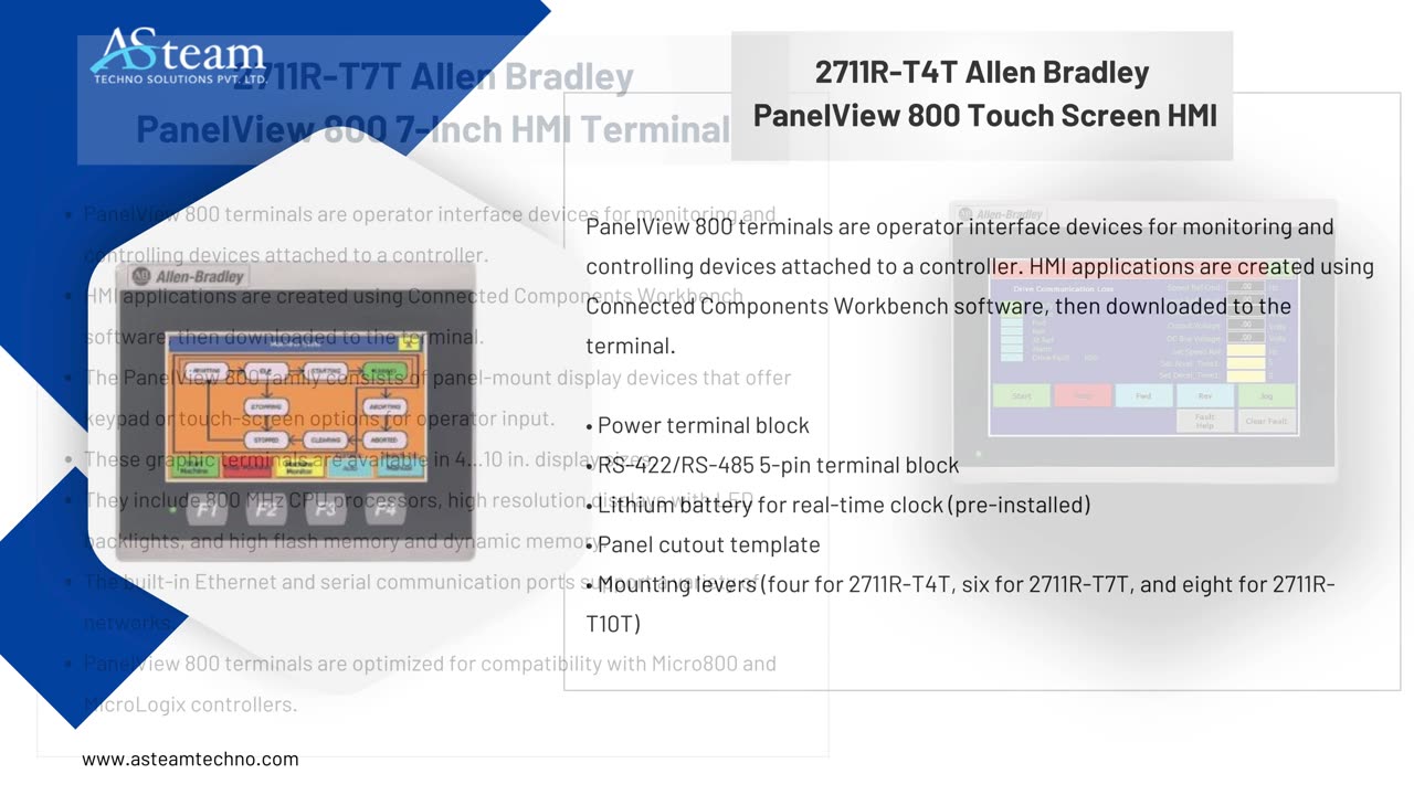 Allen Bradley 2711P PanelView Plus 7 Standard HMI