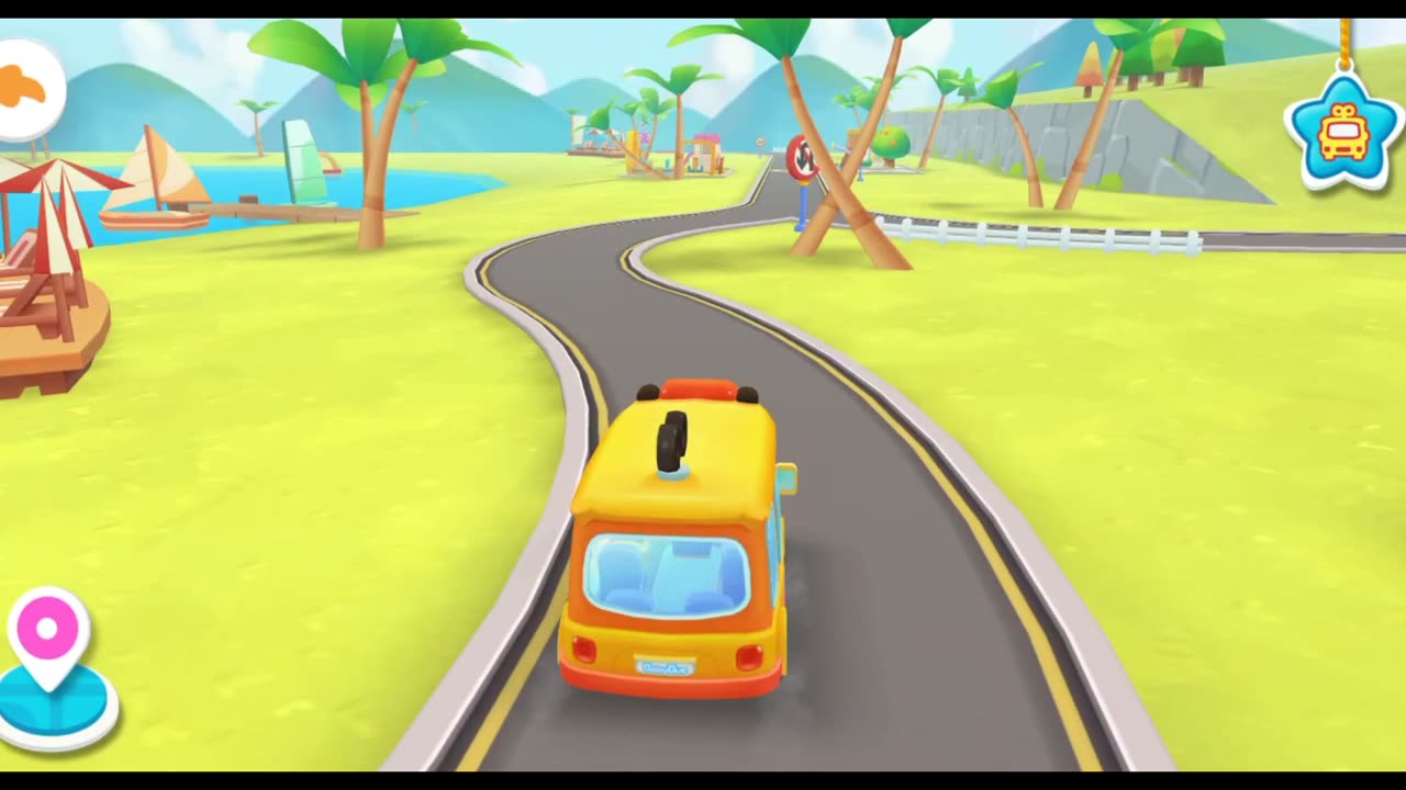 لعبة دورية شرطة الباندا من babybus GamePlay - walkthrough سيارات الشرطة بيبي باص #يلا_نلعب_يلا_نتعلم