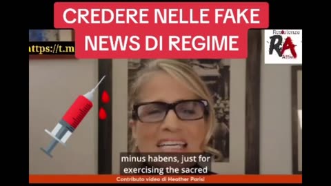 Heather Parisi - credere nelle fake news di regime - per non dimenticare