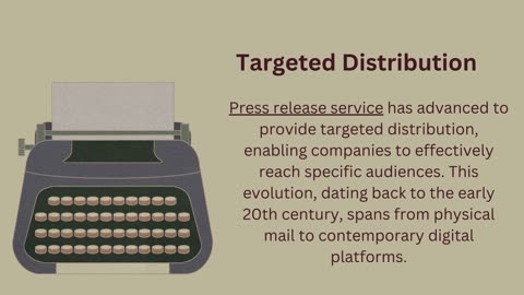 Press Release Distribution Services and History