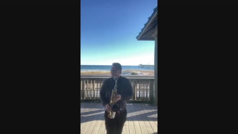 Beach Sax collage mix performance