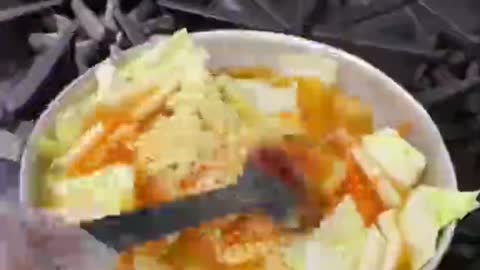 Abandon all troubles, start with eating.