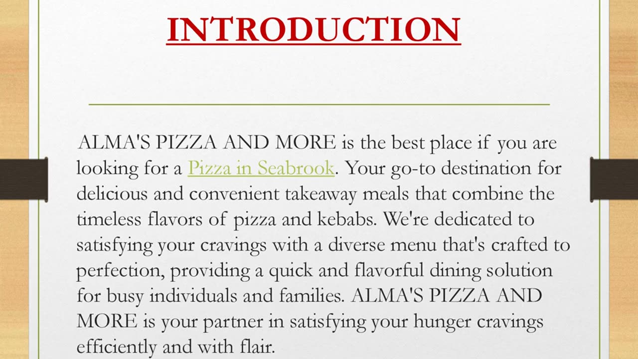 Best Pizza in Seabrook