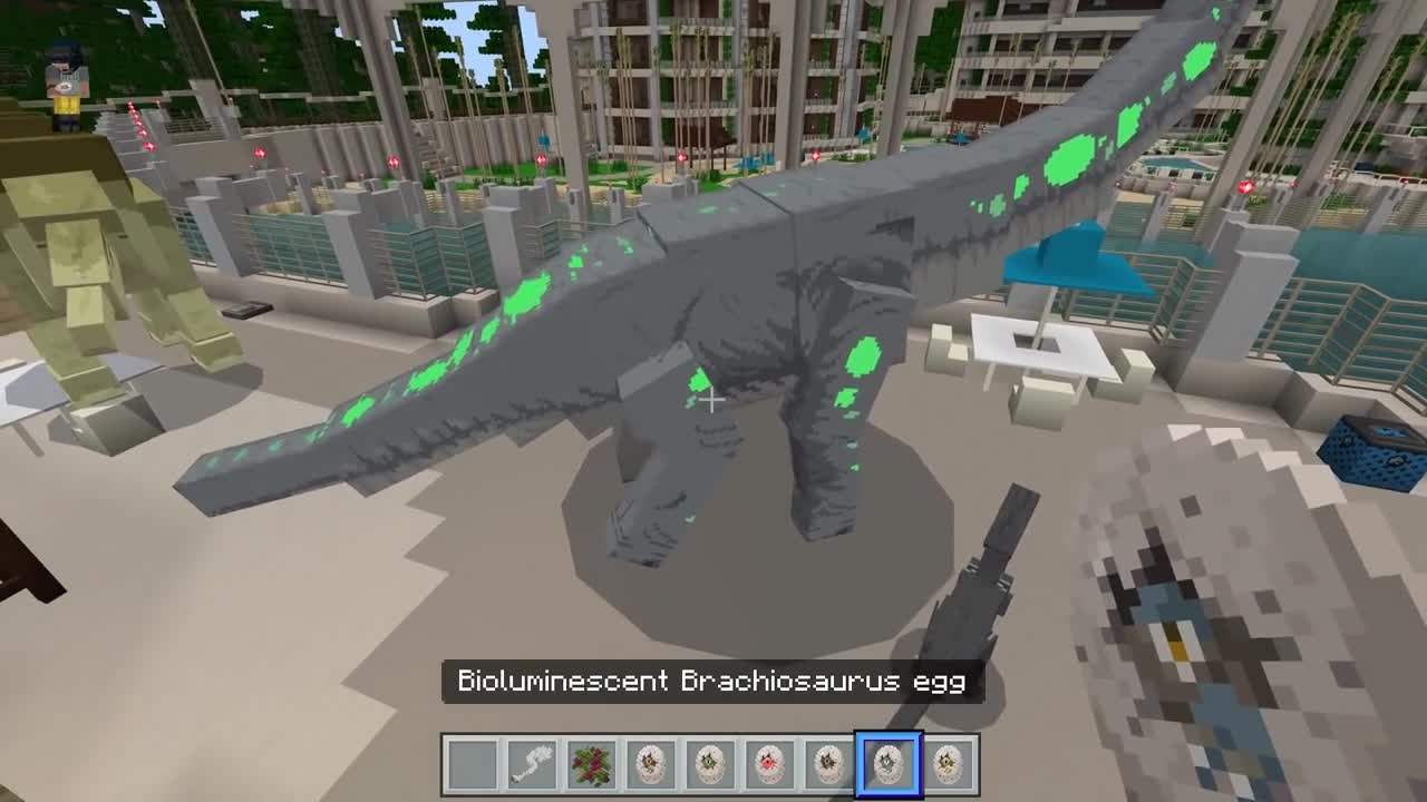 INDORAPTOR Vs INDOMINUS REX!!! - Jurassic World Minecraft DLC