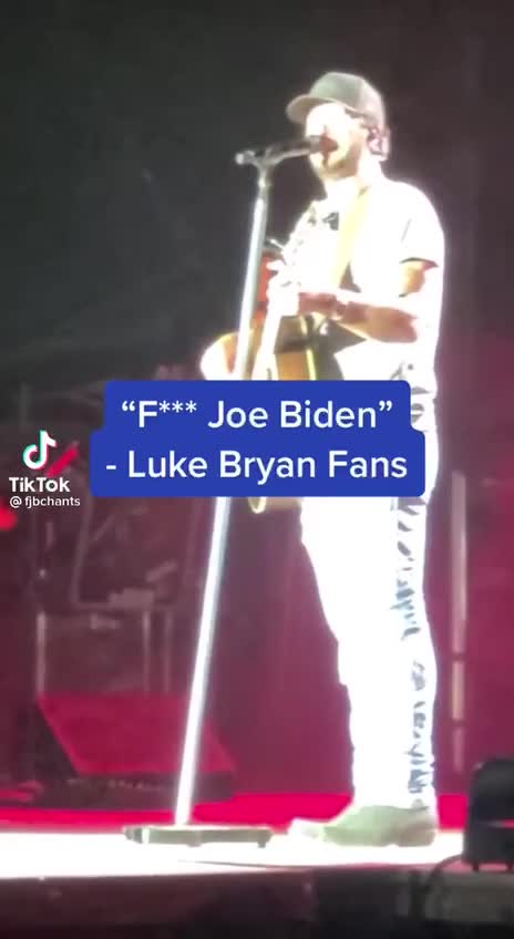 "F*ck Joe Biden" Luke Bryan Concert