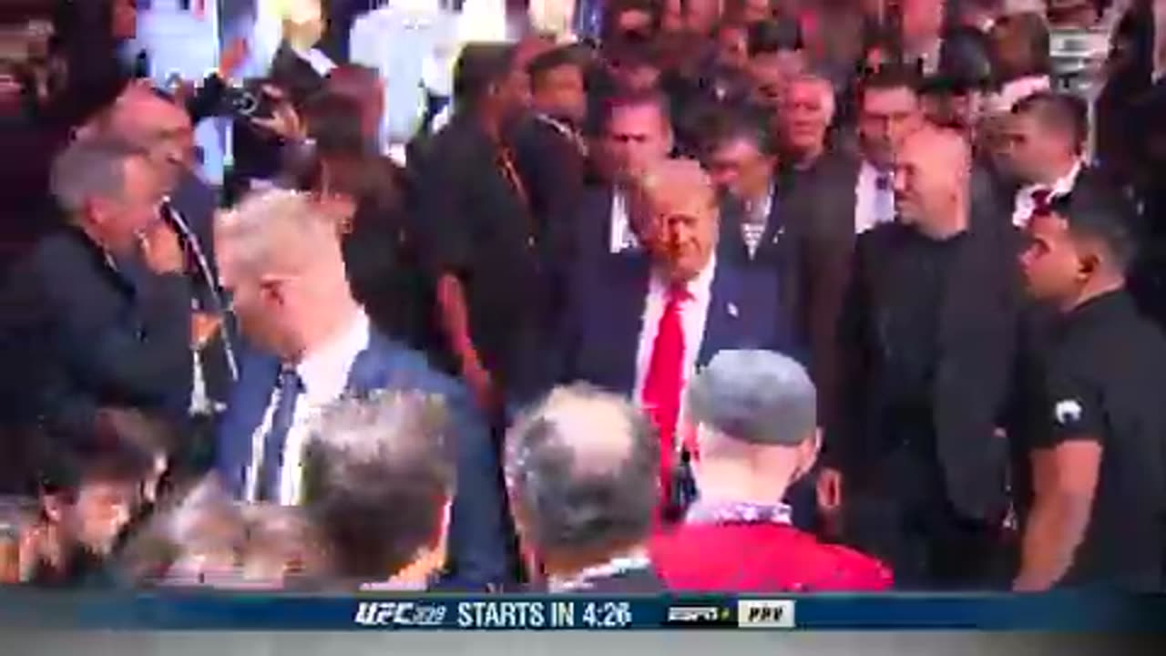 Trump arrives to UFC 309 at Madison Square Garden with Elon Musk, RFK Jr, Kid Rock, and more