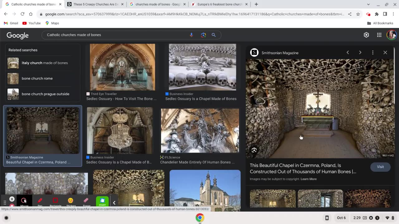 Catholic Churches Constructed From Human Remains!