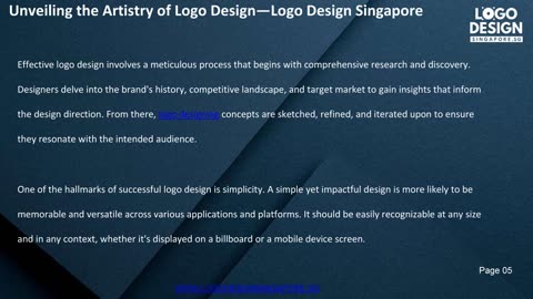 Unveiling the Artistry of Logo Design — Logo Design Singapore