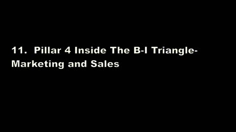 11. Pillar 4 Inside The B-I Triangle – Marketing and Sales