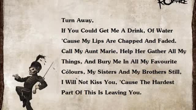 My Chemical Romance - [Cancer] (Lyrics)