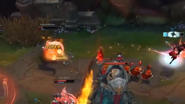 League of Legends game Korean service king operation clip