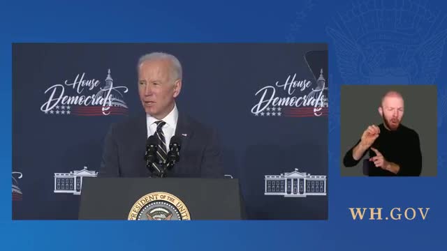 President Biden Speaks To House Democrats At Their Retreat