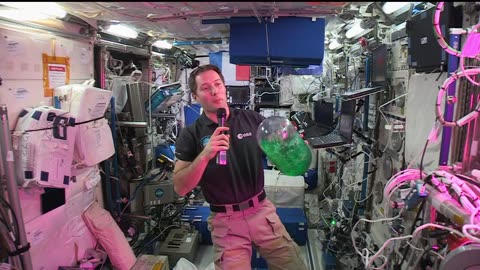 Space Station Crew Member Discusses Life in Space with French Media