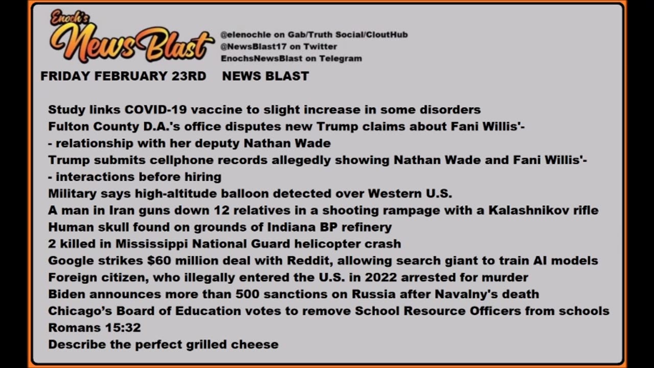 Enoch's News Blast