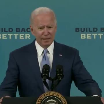 Biden: "Jobs up, wages up, unemployment down. That's progress,"