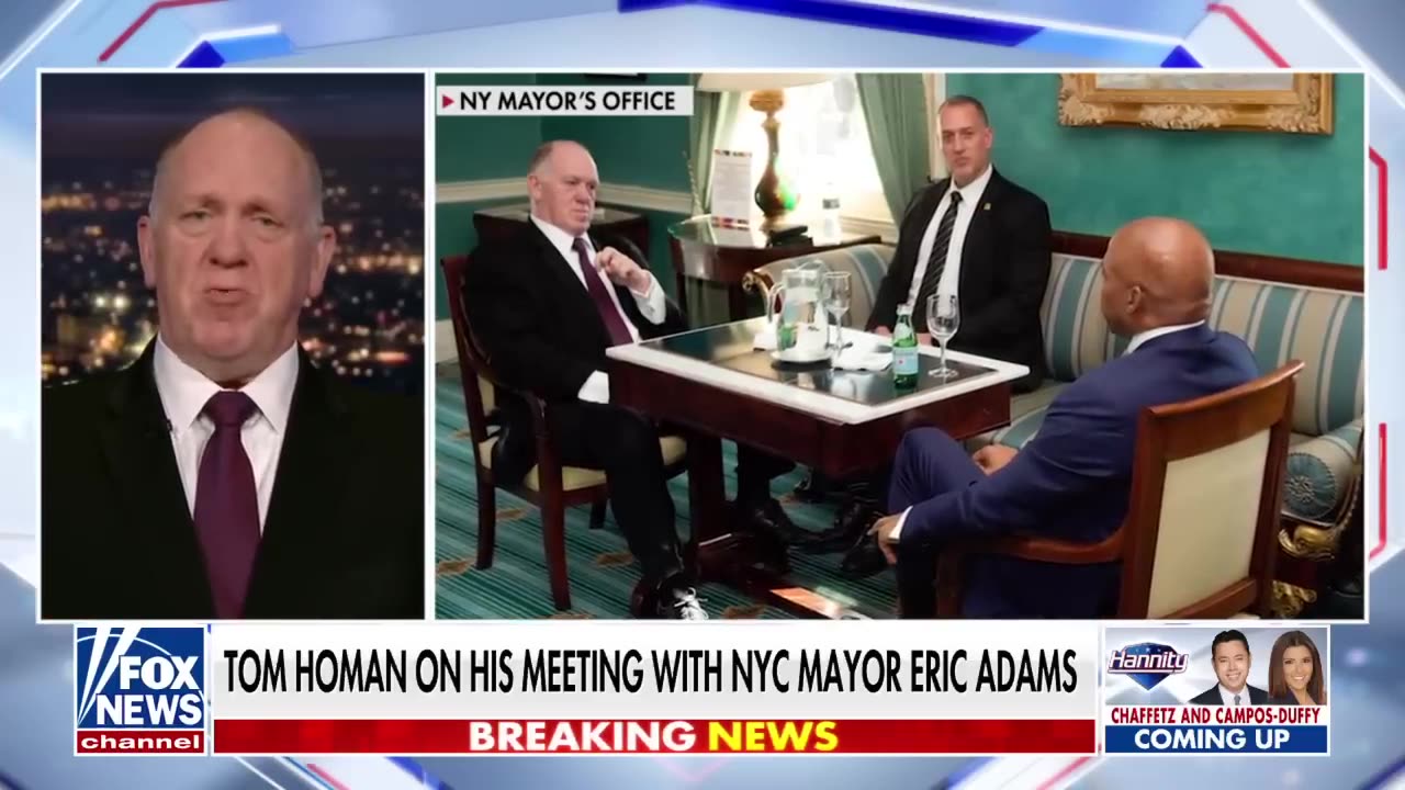 Tom Homan: I'll meet with anyone to talk about public safety