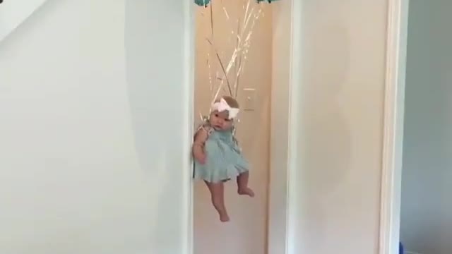 baby flying kids mood video