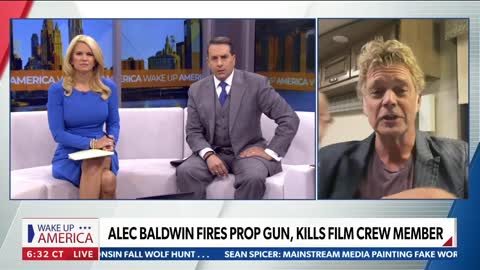 Actor John Schneider reacts to Alec Baldwin's prop-gun fatal shooting