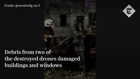 Ukrainian drone attacks rock Russian cities overnight