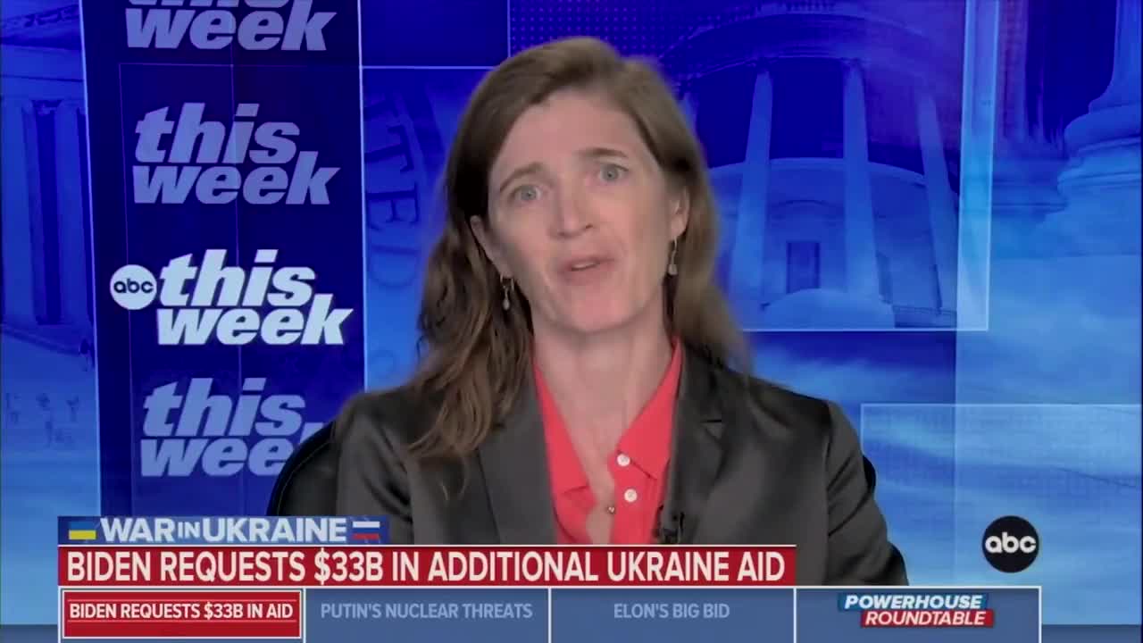 Biden official Samantha Power celebrates fertilizer shortages
