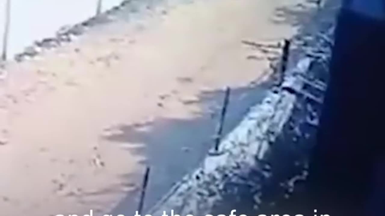 an Israeli strike on Palestinians was filmed on his home security camera.