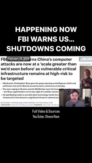 CYBER ATTACK WARNING... Feb 18, 2024