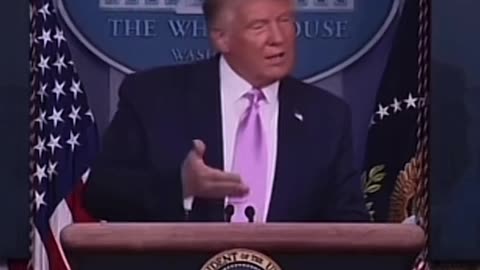 Trump being asked about....