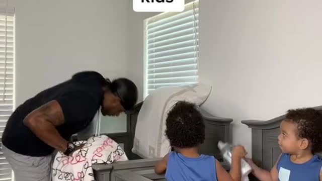When you finally win an argument and now you have to sleep with the kids