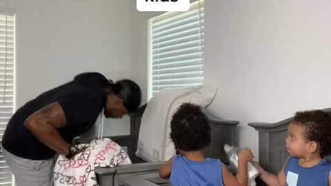 When you finally win an argument and now you have to sleep with the kids