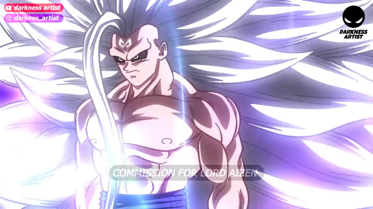 Goku transforms into SSJ Infinity after seeing the death of his friends