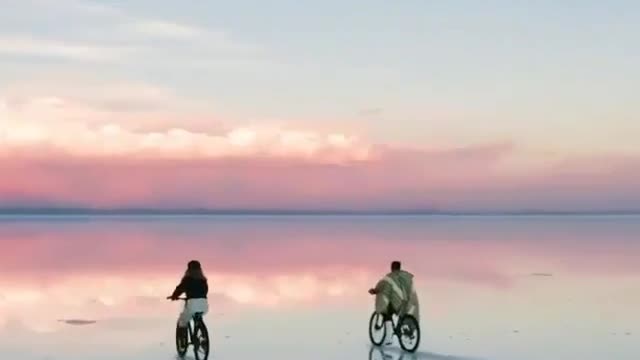 Cycling On Beach Happy Good Vibes