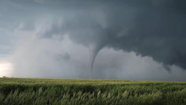 tornado on the ground