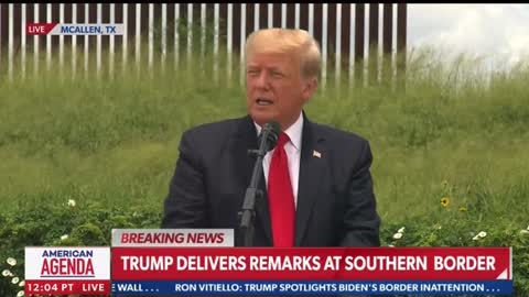 Trump at the Border Wall 6/30/2021