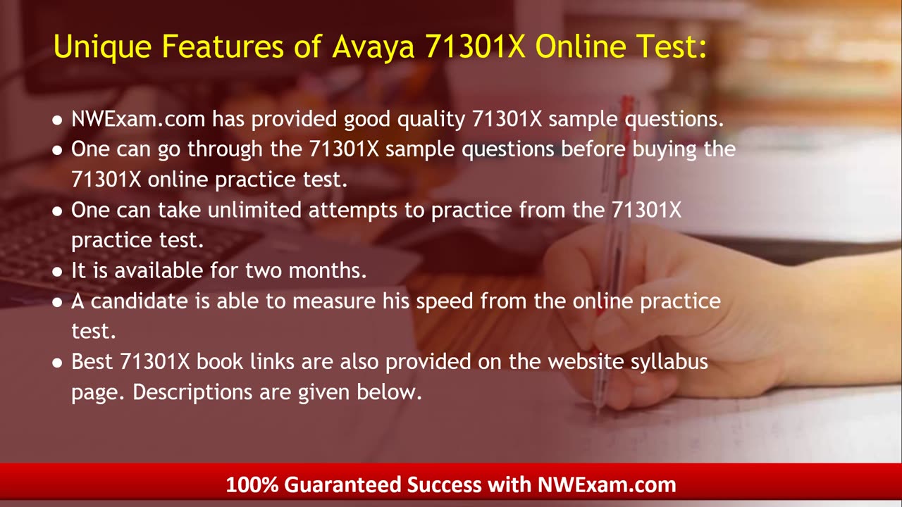 Avaya 71301X Exam Info | Syllabus | Questions | Practice Test