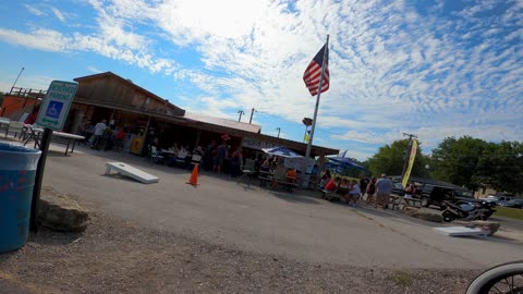 Riding Motorcycle to Hawg Pit Biker Bar in Grafton IL, Aug 30, 2020