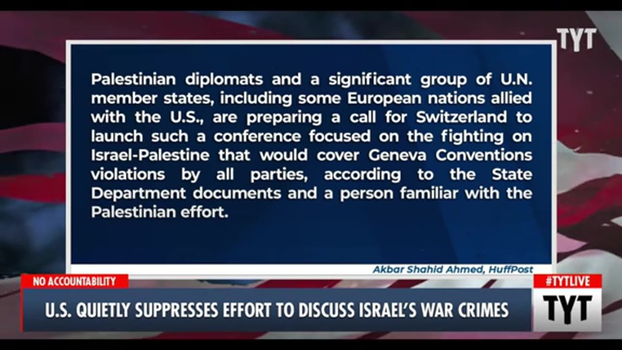 US IS QUIETLY SURPRESSING EFFORT TO DISCUSS ISS WAR CRIMES