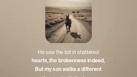 The song" My son walks a different path."