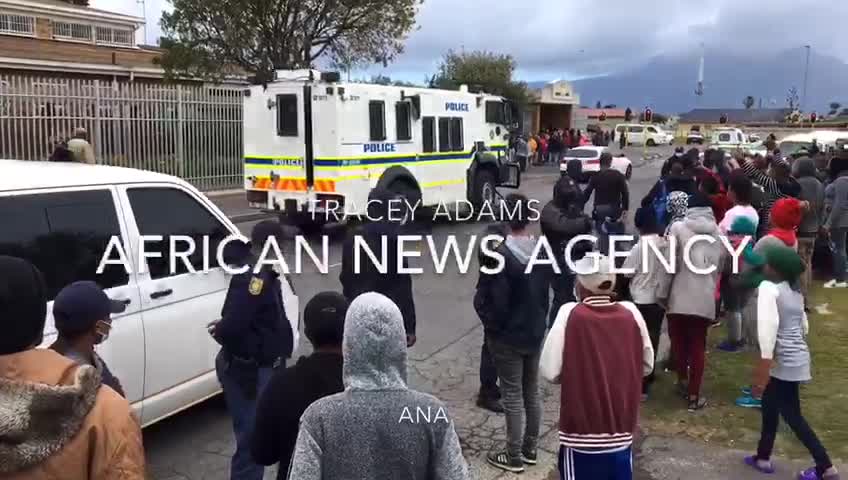 There was a strong police presence at Bishop Lavis Magistrate Court