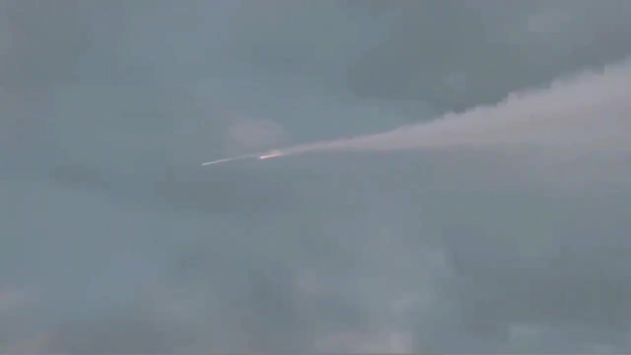 Neptune Missile Against Russian cruise missile 3M-54 flying over Ukraine